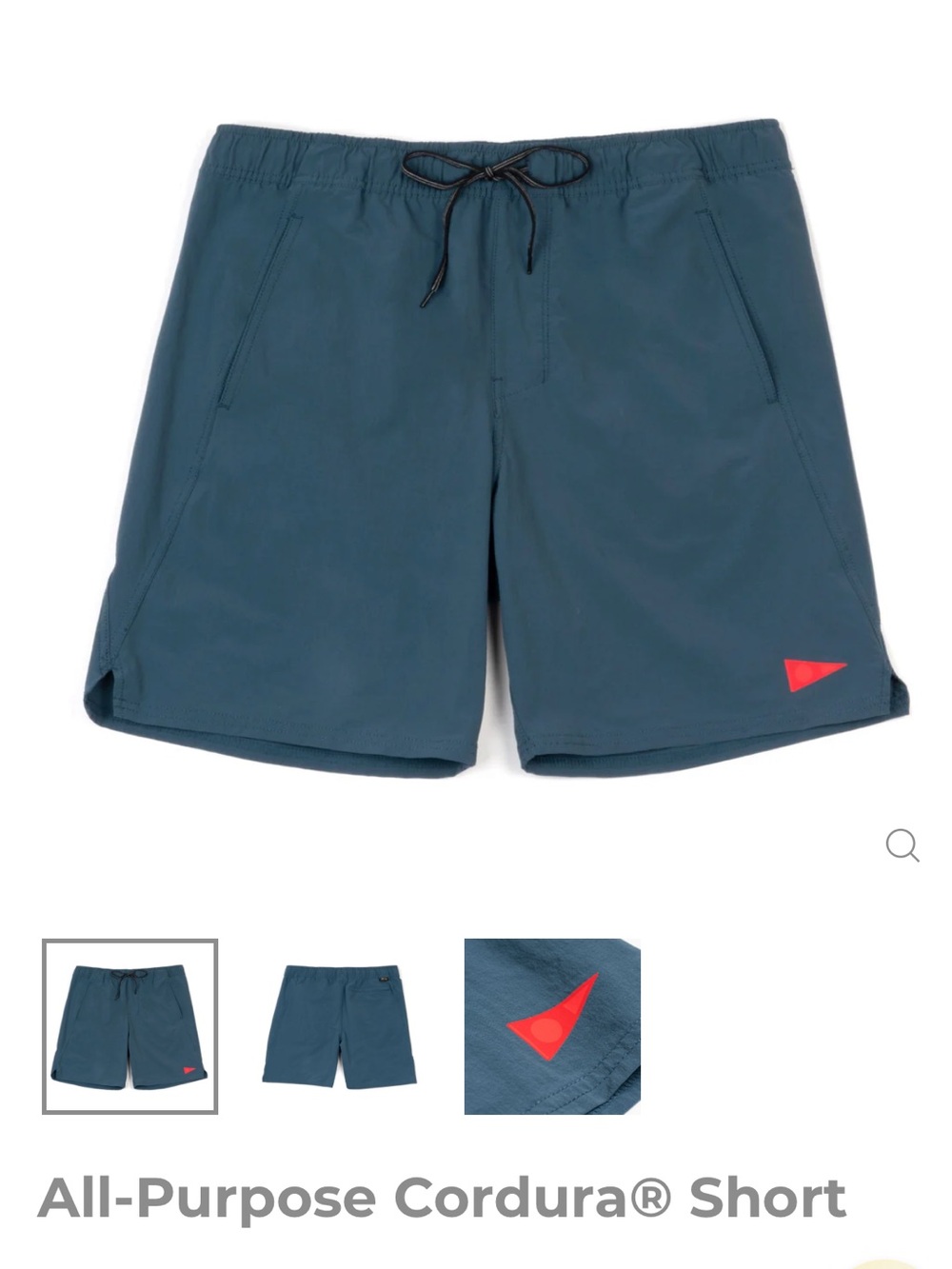 Florence brand All-Purpose Cordura® Swim Short - blue. Men’s Medium